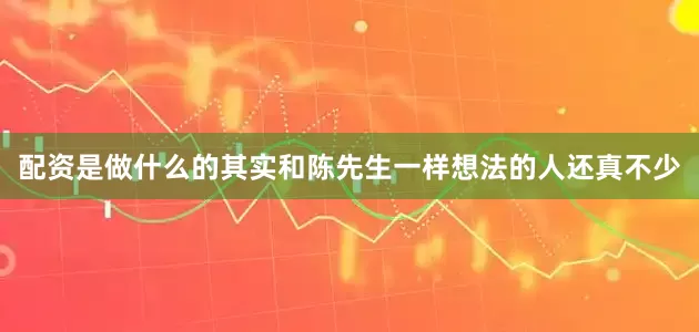 配资是做什么的其实和陈先生一样想法的人还真不少